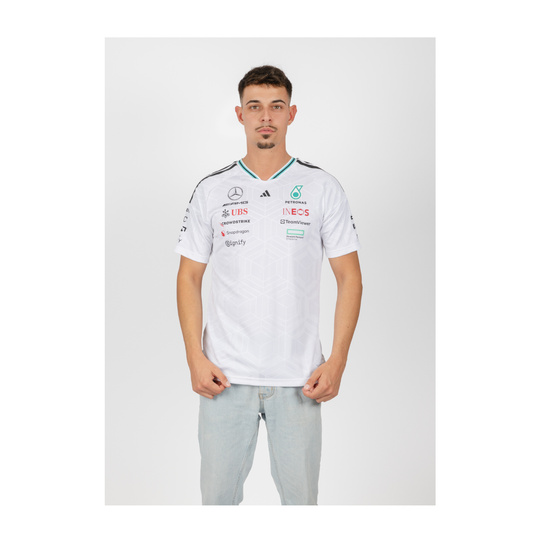 2026 Mercedes AMG F1 Mens Team Authentic T-shirt white