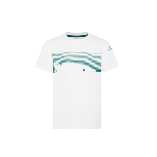 2024 Aston Martin F1 Kids Graphic White T-Shirt