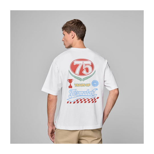 2025 Formula 1 Men's Legacy Graphic White T-shirt