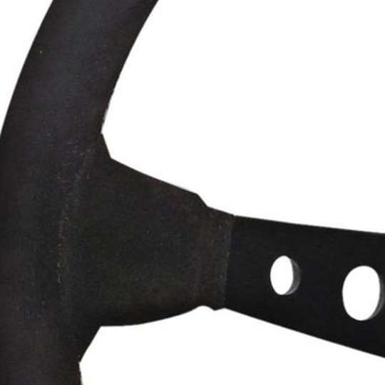 OMP Corsica Steering Wheel Black/Red Suede