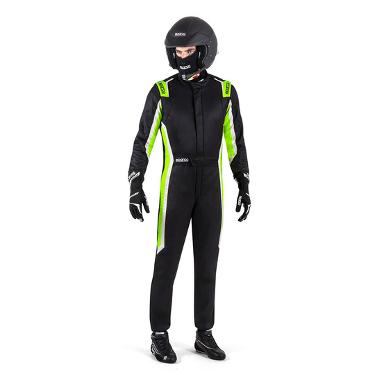 Sparco SPRINT PRO MY25 Race Suit Black-Green (FIA)