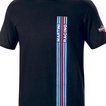 Sparco Stripes Martini Racing T-shirt Black