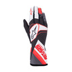 Alpinestars TECH-1 K RACE V2 GRAPH Karting Gloves White-Red
