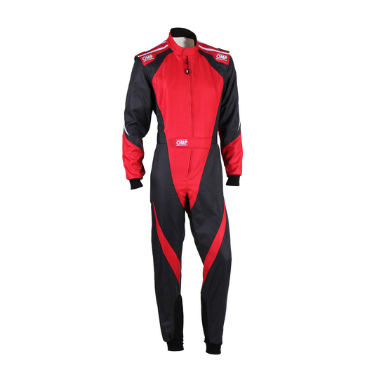 OMP KS-3X 8877-2022 Kids Karting Suit black-red