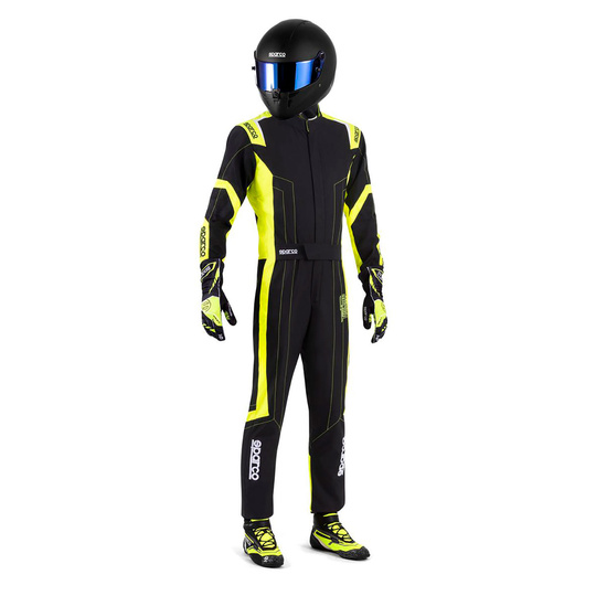 Sparco THUNDER Karting Suit Black/Yellow (FIA)