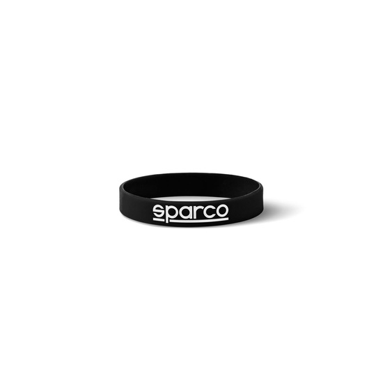 Sparco Logo Silicone Wristband Black