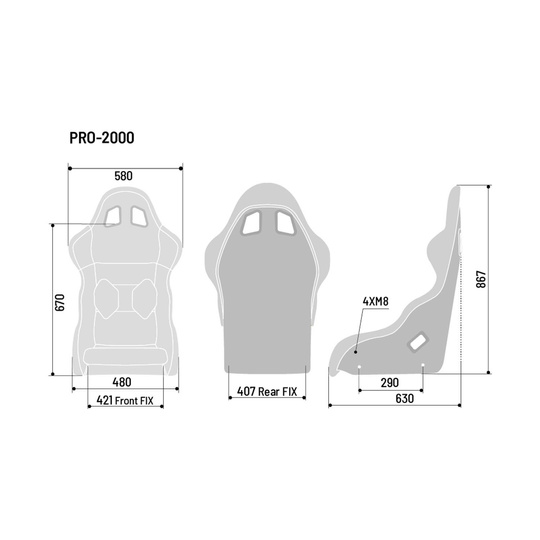 Sparco PRO 2000 QRT MY20 Racing Seat (FIA)