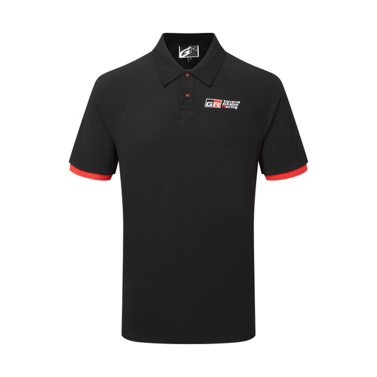Toyota Gazoo Racing Mens GR Logo Polo Shirt black