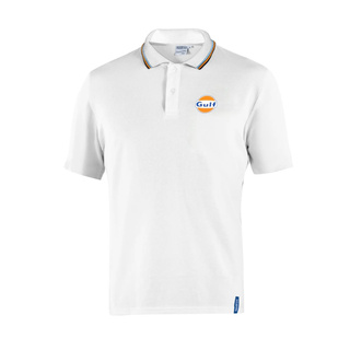 Men's Sparco GULF white polo shirt