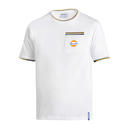 Men's Sparco GULF pocket white t-shirt