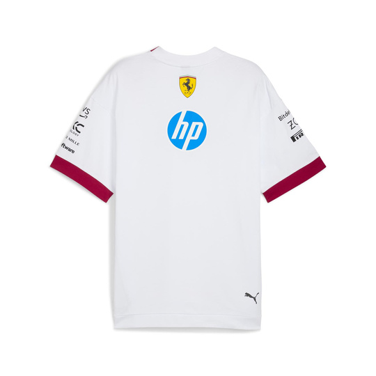 Scuderia Ferrari F1 Drivers Oversized Team T-shirt White
