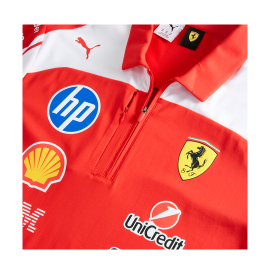 2026 Scuderia Ferrari F1 Mens Team Authentic Polo Shirt