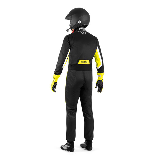 Sparco SPRINT PRO MY25 Race Suit Black-Yellow (FIA)
