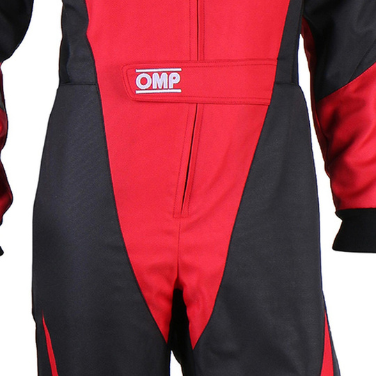 OMP KS-3X Karting Suit Black/Red (FIA)