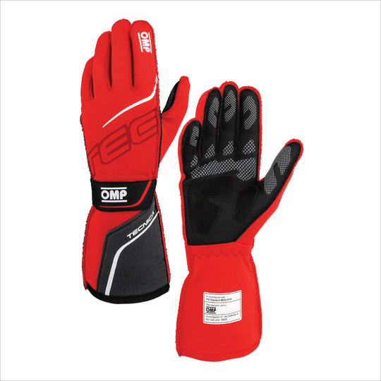OMP Tecnica Racing Gloves Red (FIA)