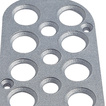 OMP Driver Left Footrest Silver
