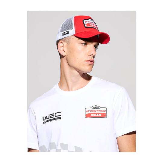 2024 Rally Poland WRC Mens Trucker Baseball Cap red