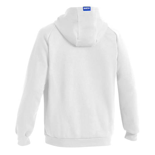 Sparco Full Zip GULF MY25 Mens Hooded Sweatshirt white
