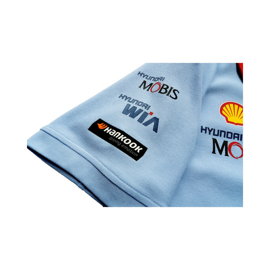 2025 Hyundai Motorsport Mens Team Polo Shirt blue
