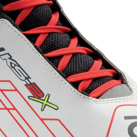 OMP KS-2X Kids Racing Shoes White/Red (FIA)