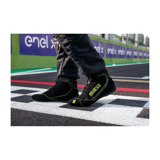 Sparco SLALOM MY22 Racing Shoes Black/Yellow (FIA)