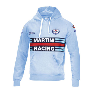 Sparco Martini Racing Hoodie Sky Blue