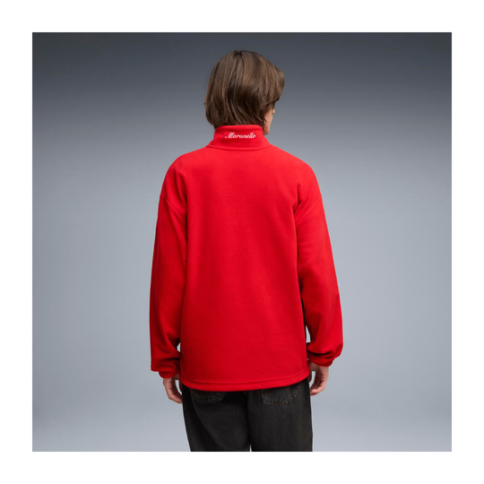 2026 Scuderia Ferrari F1 Mens 1/4 Zip Sweatshirt red