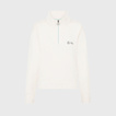 2024 Mercedes AMG F1 Women's Relaxed Fit Off-White 1/4 Zip Sweatshirt
