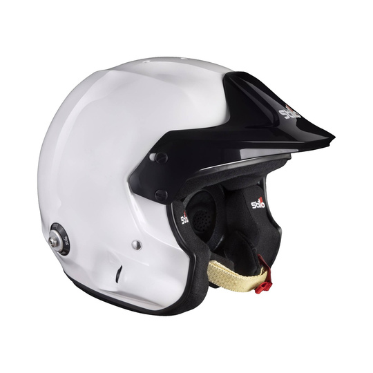 Stilo Venti4 Trophy Jet Composite Hans Helmet White (FIA)