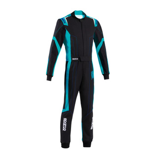 Sparco THUNDER Karting Suit Black/Blue (FIA)