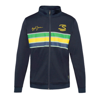 2025 Ayrton Senna Mens Stripe Sweatshirt
