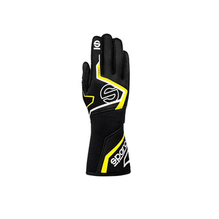 Sparco Tide+ Racing Gloves Black/Yellow (FIA)