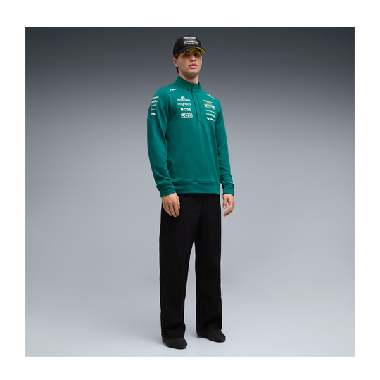 2026 Aston Martin F1 Half Zip Team Sweatshirt
