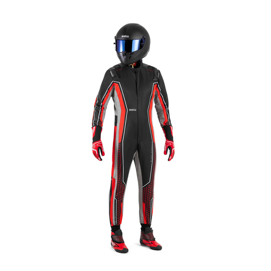 Sparco Superleggera-K Kids Karting Suit Black/Red (FIA)