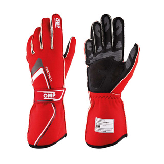 OMP Tecnica MY21 Racing Gloves Red (FIA)