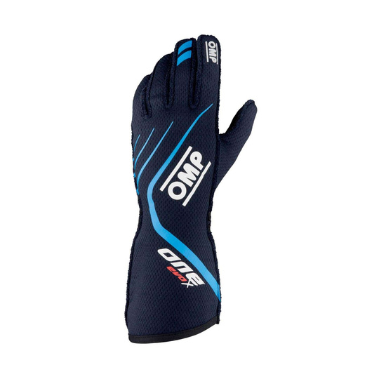 OMP ONE EVO X Racing Gloves Blue (FIA)