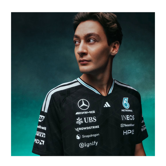 2026 Mercedes AMG F1 Mens Team Authentic T-shirt black