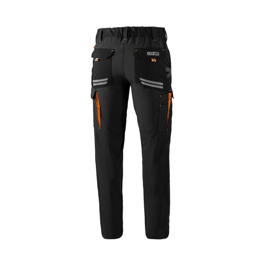 Sparco Tech Trousers Black/Orange