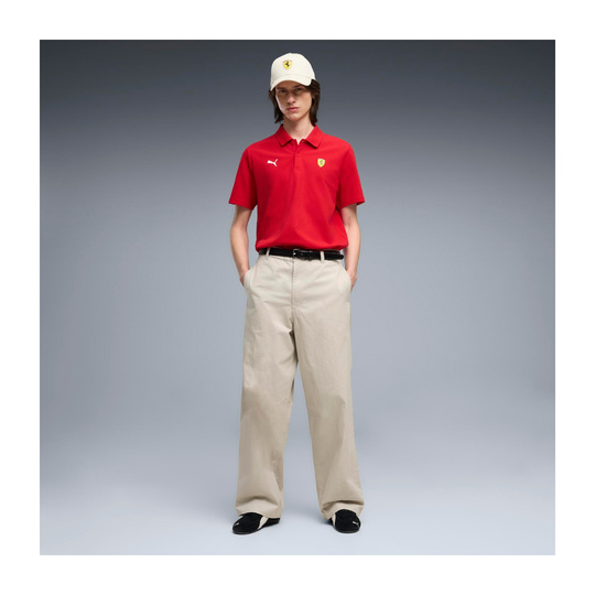 2026 Scuderia Ferrari F1 Logo Polo Shirt Red