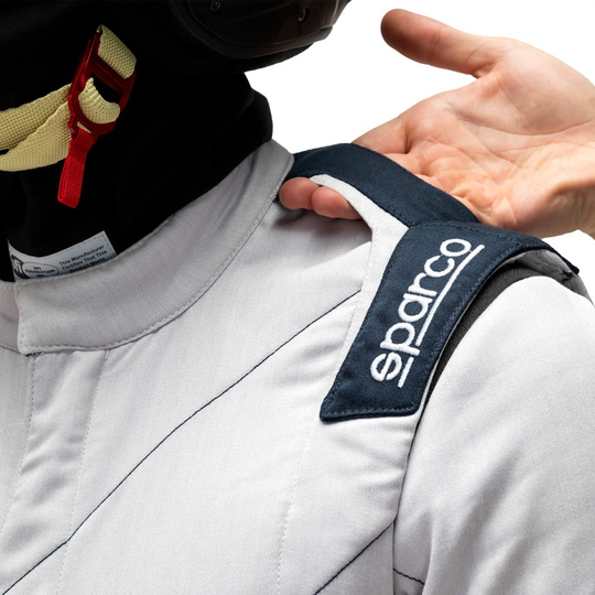 Sparco Sprint Advanced Asymetrical Race Suit Silver (FIA)