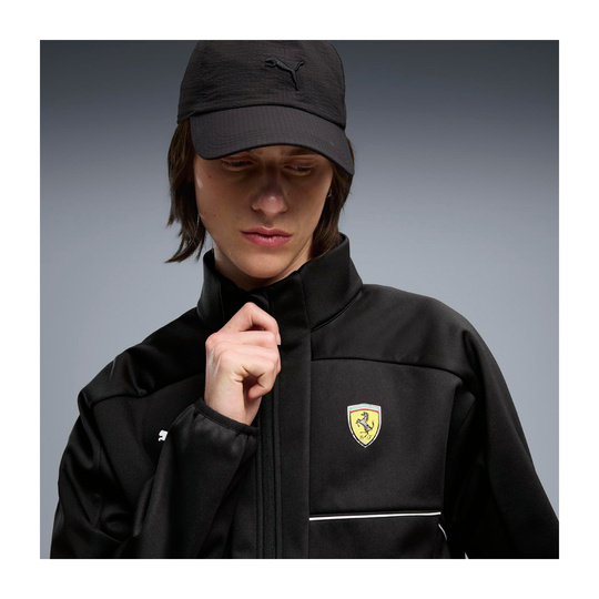 2026 Scuderia Ferrari F1 Mens Logo Softshell Jacket black
