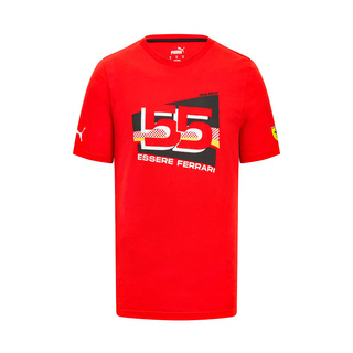 Ferrari F1 Mens Sainz Driver T-shirt Red