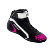 OMP First MY21 Racing Shoes Black/Pink (FIA)