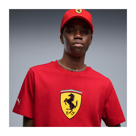 2026 Scuderia Ferrari F1 Mens Large Logo T-Shirt red