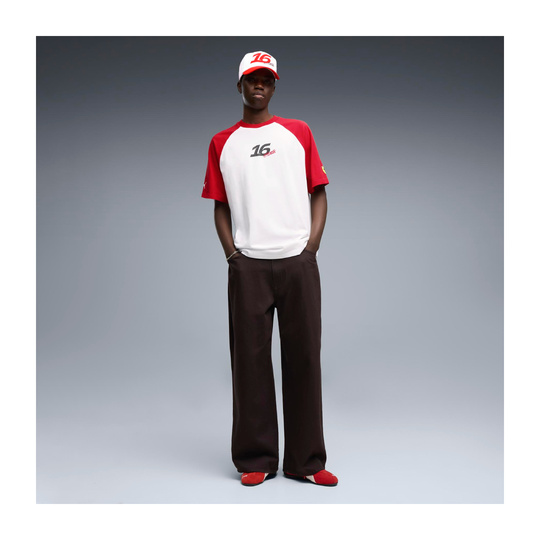 2026 Scuderia Ferrari F1 Mens Leclerc Graphic T-Shirt white