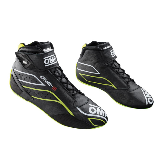 OMP ONE-S MY20 Rally Shoes Black/Yellow (FIA homologation)