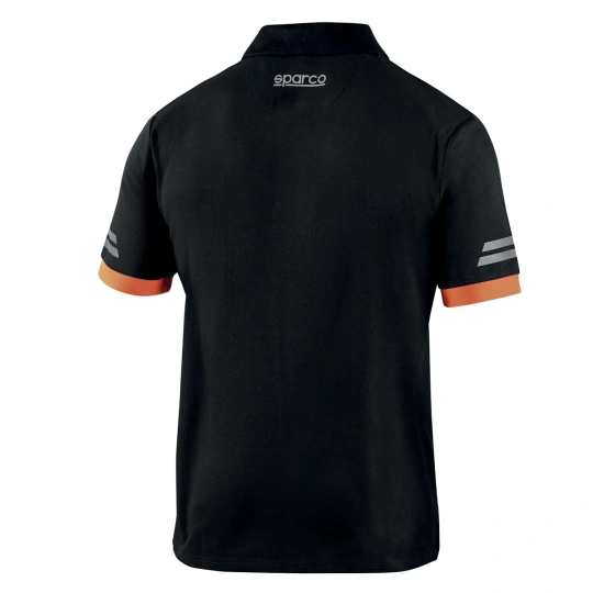 Sparco TECH Mens Poloshirt black-orange
