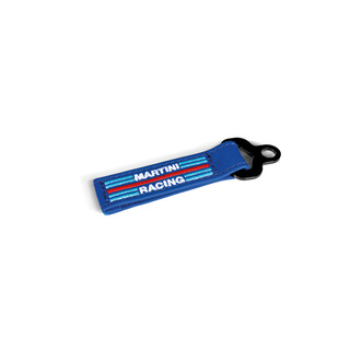 Sparco Martini Racing Leather Keyring Blue