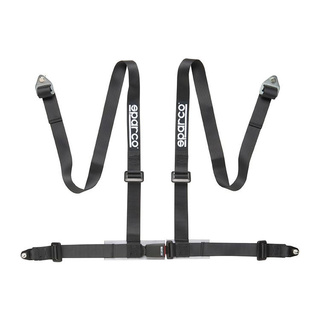 Sparco Club H-4 4-Point Harness Black (ECE)