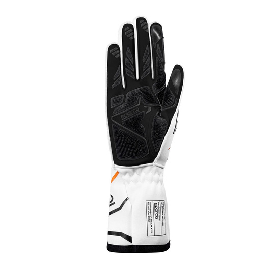 Sparco K-TIDE+ 8877-2022 Karting Gloves white-orange (FIA)
